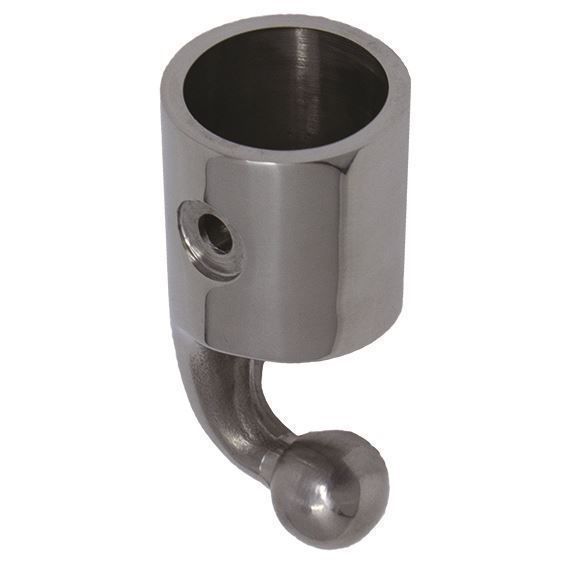 TACO Marine 90° Top Cap, For 7/8 in Tube, Set Screw, Polished SS316L — Quality Boat Parts