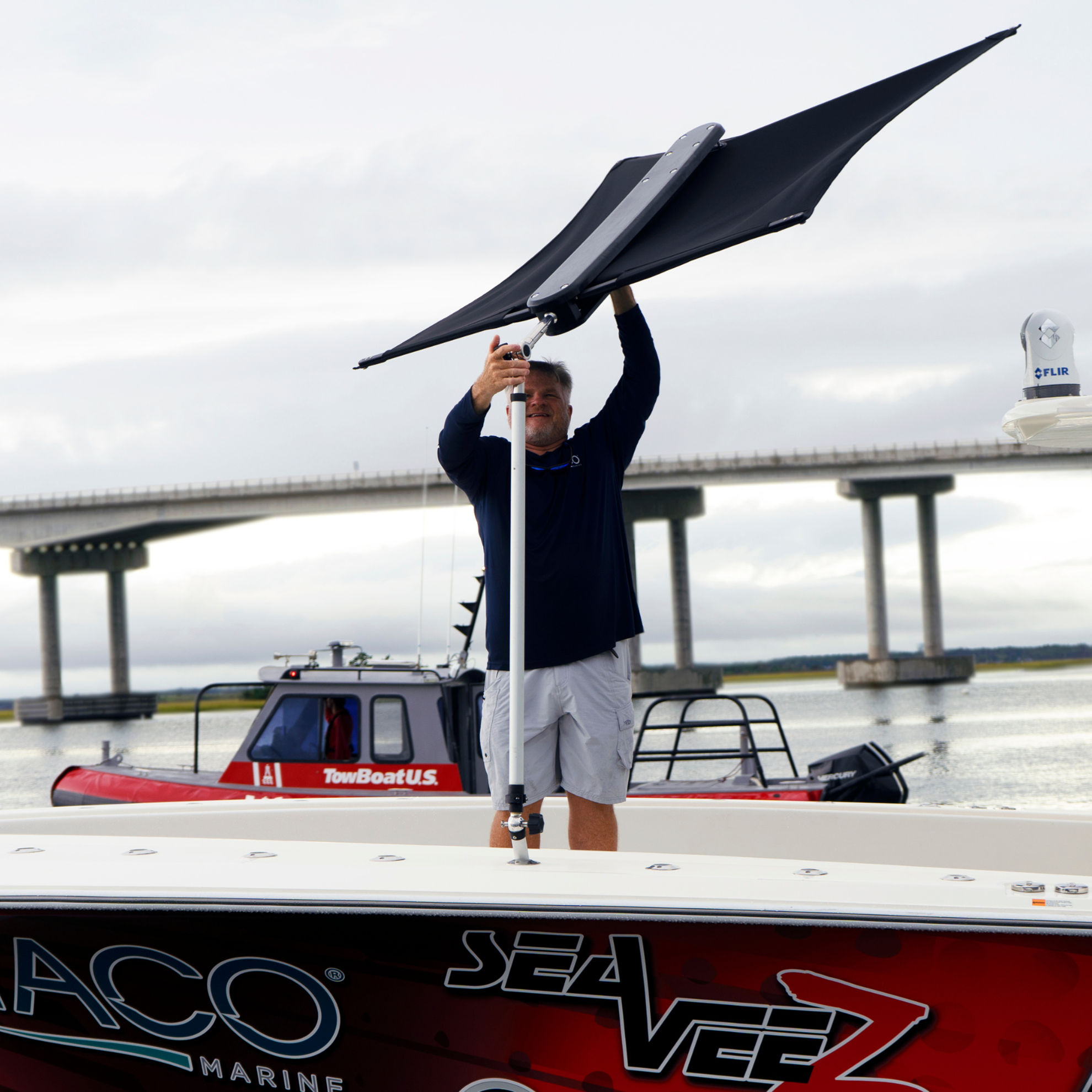 TACO Marine ShadeFin Telescopic Rod Holder Accessory, 42-67 in — Quality Boat Parts