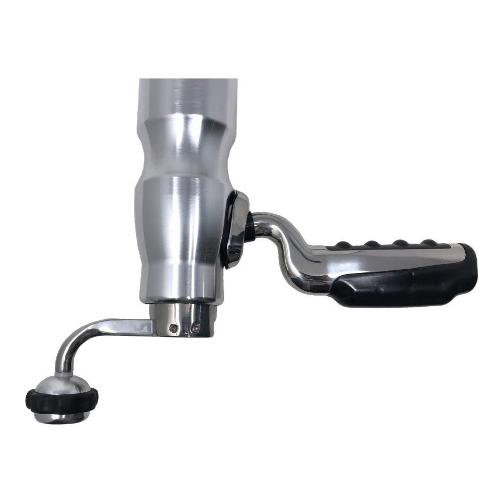 TACO Marine Grand Slam 390XL Outrigger Mounts, 180° Handle, 4-1/2 in Hardtops, 35° Upward Lift, Pair — Quality Boat Parts