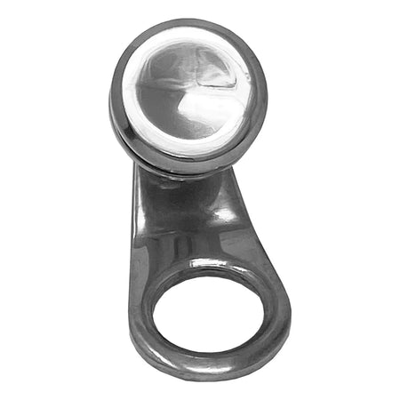 TACO Marine Quick Release Fender Lock Kit, For Fiberglass Boats, 316L Stainless Steel, High-Polished Finish, 1-11/16 in Above Deck, 1 in Button, 7/8 in Line Hole — Quality Boat Parts