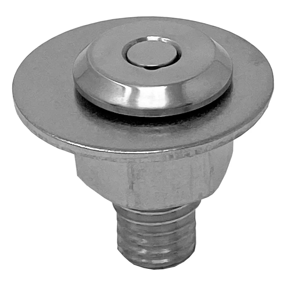 TACO Marine Quick Release Fender Lock Kit, For Fiberglass Boats, 316L Stainless Steel, High-Polished Finish, 1-11/16 in Above Deck, 1 in Button, 7/8 in Line Hole — Quality Boat Parts