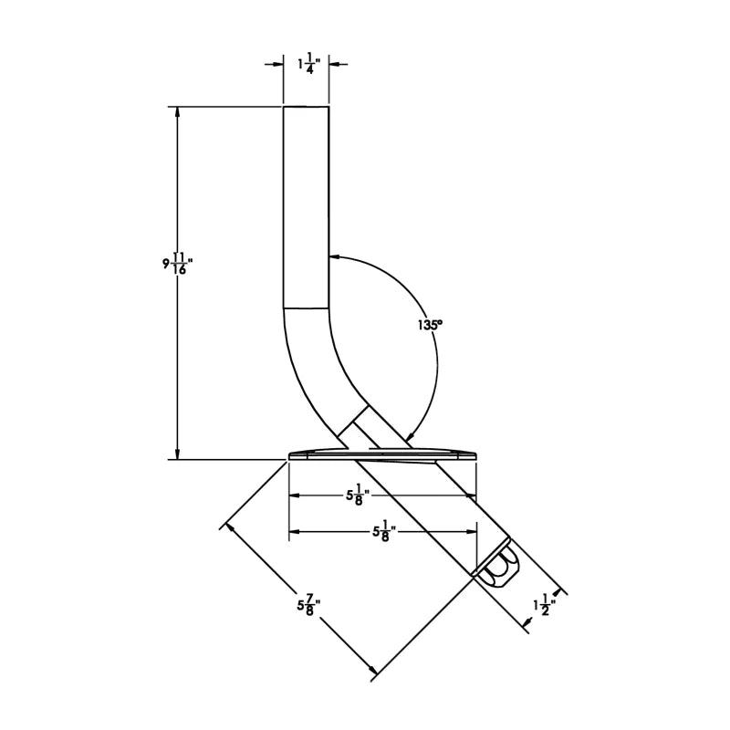 TACO Marine Striker Base Gunnel Mount, For 1-1/8 in Outrigger Poles, Cast 316 Stainless Steel, 12 Locking Positions, Pair — Quality Boat Parts