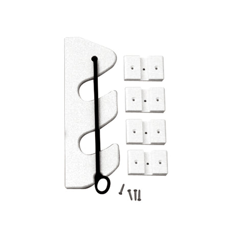 TACO Marine 2-Rod Bungee Rod Holder, White, 9-1/4 in, HDPE — Quality Boat Parts