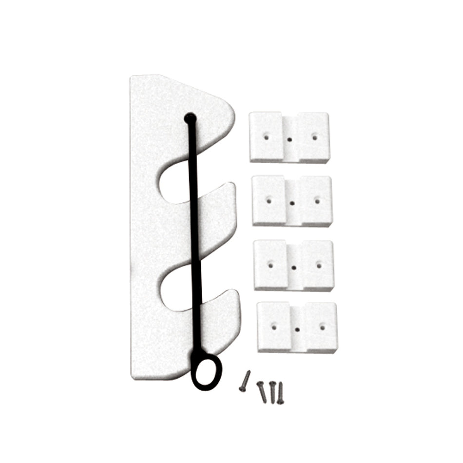 TACO Marine 2-Rod Bungee Rod Holder, White, 9-1/4 in, HDPE — Quality Boat Parts