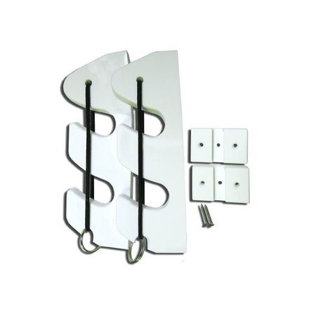 TACO Marine 2-Rod Bungee Rod Holder, White, 9-1/4 in, HDPE — Quality Boat Parts