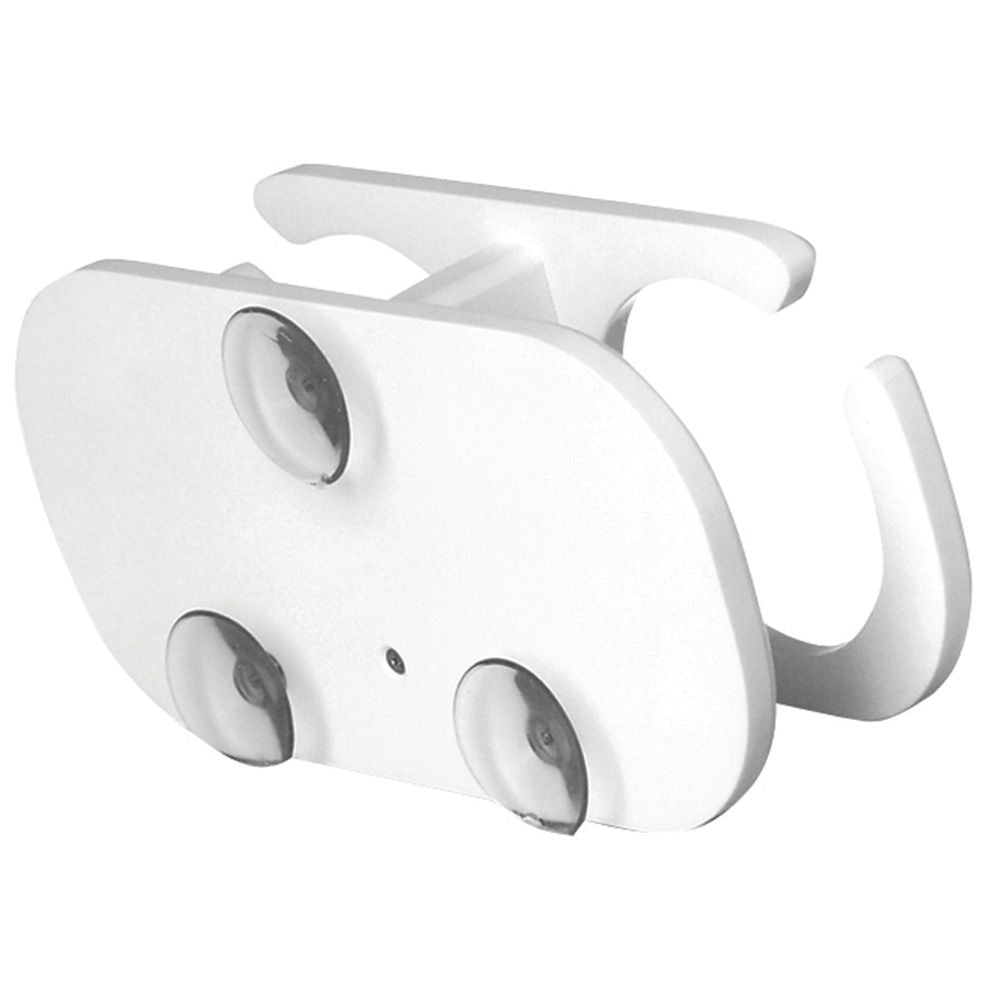 TACO Marine 2-Drink Poly Cup Holder, Suction Cup Mounts, White UV-Stabilized HDPE — Quality Boat Parts