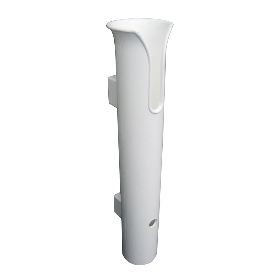 TACO Marine Stand-Off Surface Mount Rod Holder, 0°, 12 in L, 1-3/4 in ID, White UV-Stabilized HDPE, No Hardware — Quality Boat Parts