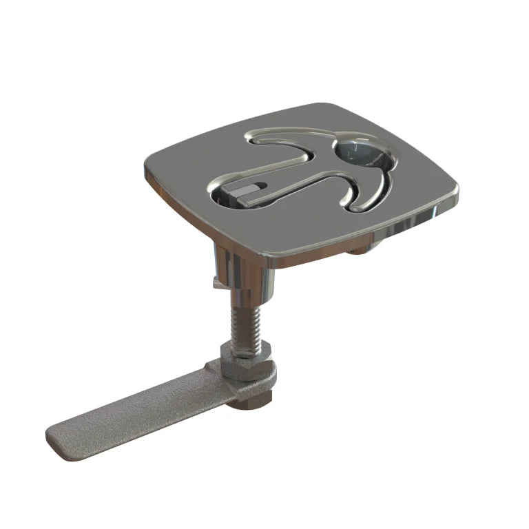 TACO Marine LATCH-tite Square Latch, 2-7/16 in, SS316, Polished — Quality Boat Parts
