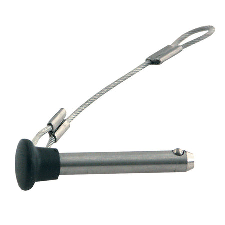 TACO Marine Stainless Steel Pin with Lanyard, Plastic Knob, Type 316L SS — Quality Boat Parts