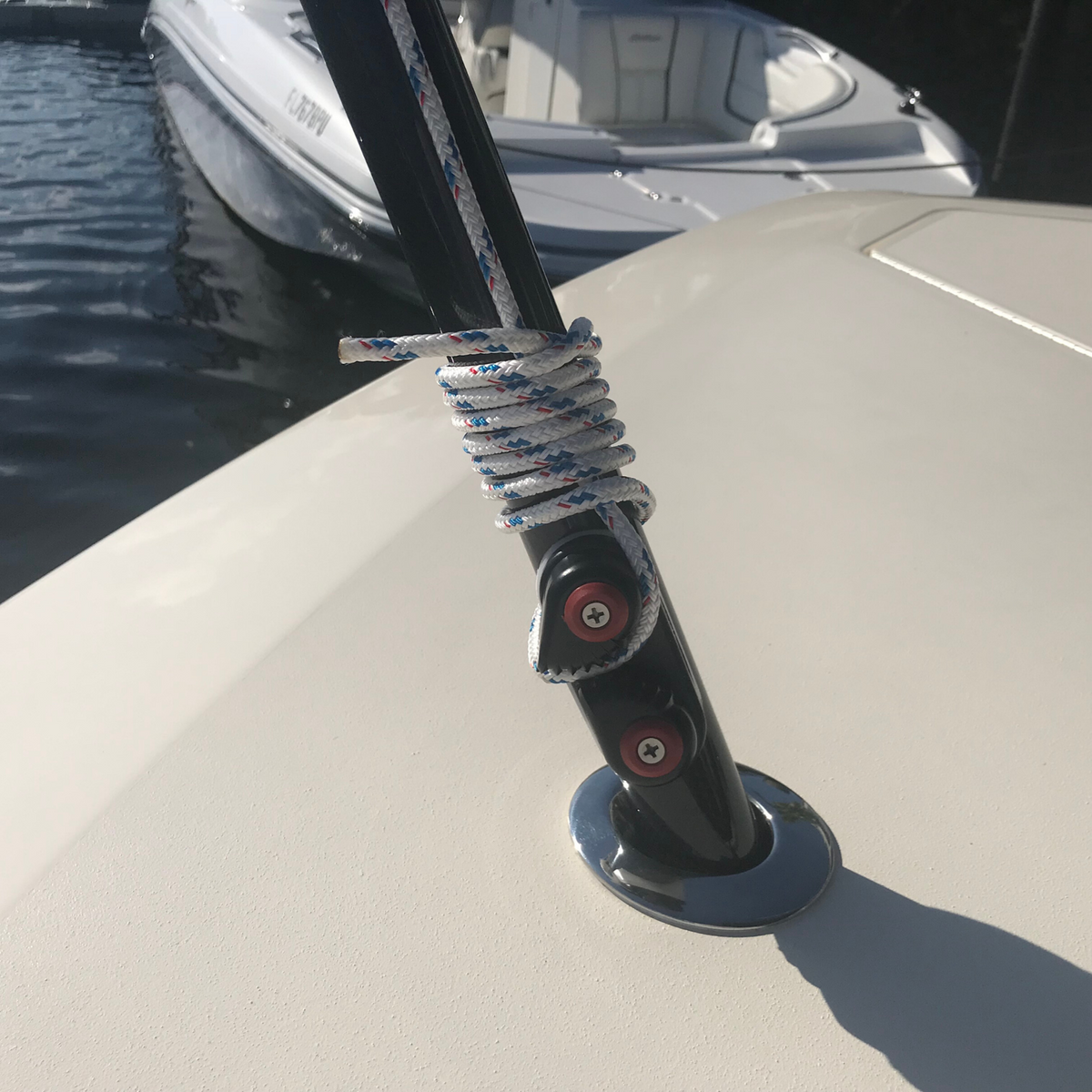 TACO Marine Tele-Sun Shade Poles, Carbon Fiber, 52.89-80.4 in, 1/4 in Pin, 2pk, Mesh Carry Bag — Quality Boat Parts