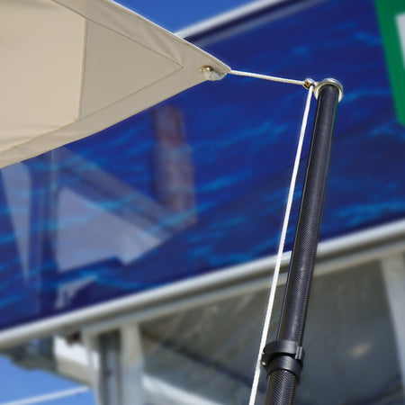 TACO Marine Tele-Sun Shade Poles, Carbon Fiber, 52.89-80.4 in, 1/4 in Pin, 2pk, Mesh Carry Bag — Quality Boat Parts