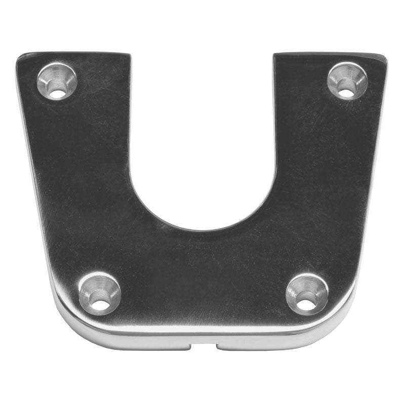 TACO Marine Removable Side Mount Bracket, For Table Pedestal System, 316L Stainless Steel, Polished, 4-7/8 in W x 4 in H x 1/2 in D — Quality Boat Parts