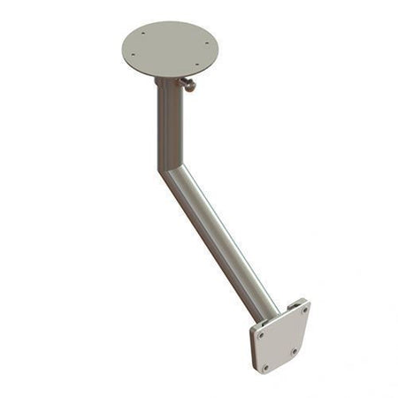 TACO Marine Removable Side Mount Bracket, For Table Pedestal System, 316L Stainless Steel, Polished, 4-7/8 in W x 4 in H x 1/2 in D — Quality Boat Parts