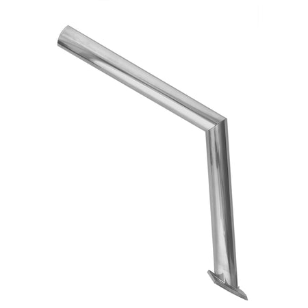 TACO Marine Side Mount Table Pedestal, Type 304 Stainless Steel, 17-3/4 in H, 12 in W, 1-5/8 in Tube, Polished — Quality Boat Parts