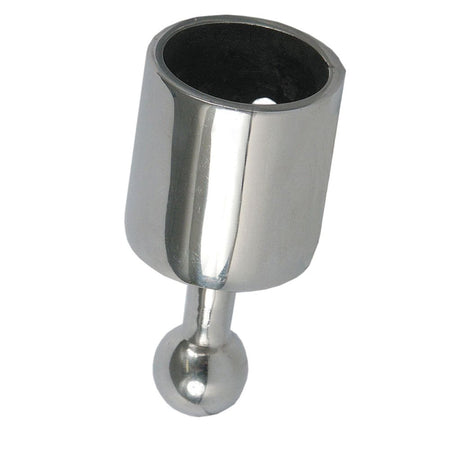 TACO Marine Ball & Socket Top Cap, For 1 in Tube, Set Screw, 316L SS — Quality Boat Parts