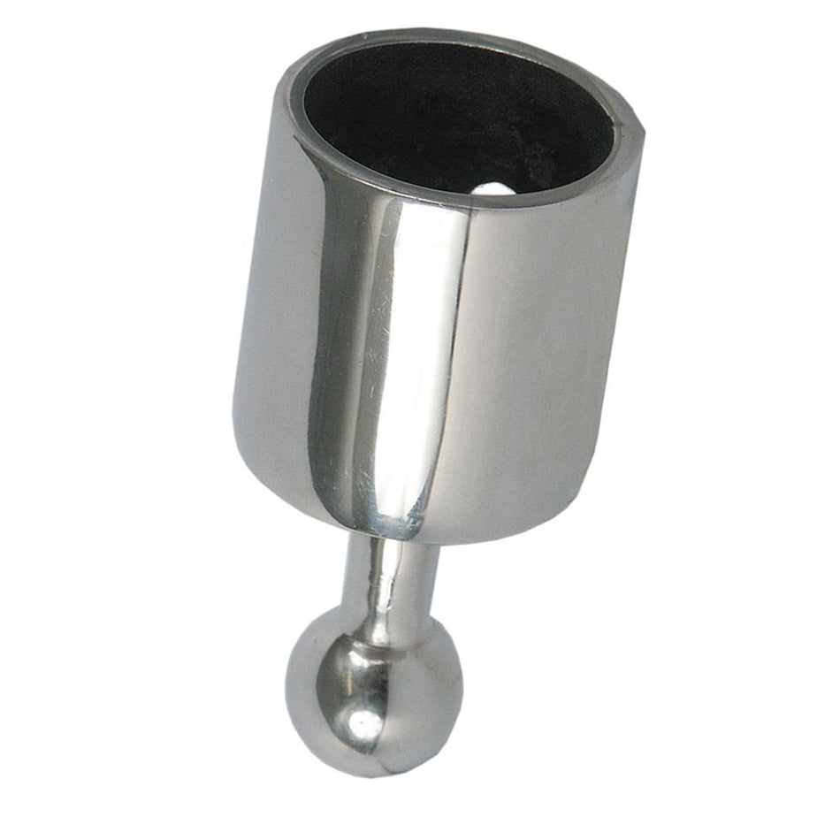 TACO Marine Ball & Socket Top Cap, For 1 in Tube, Set Screw, 316L SS — Quality Boat Parts