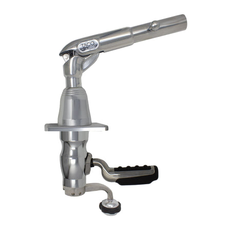 TACO Marine Grand Slam 390 Outrigger Mount, For 1-1/2 in Outriggers, Offset Handle, SS316L — Quality Boat Parts