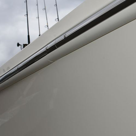 TACO Marine Stainless Steel Hollow Back Rub Rail, 3/4 in x 6 ft, 304 SS, Polished — Quality Boat Parts