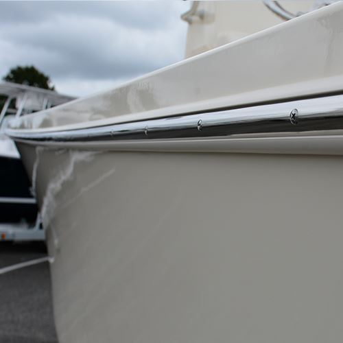 TACO Marine Stainless Steel Hollow Back Rub Rail, 3/4 in x 6 ft, 304 SS, Polished — Quality Boat Parts