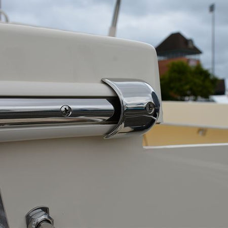 TACO Marine Stainless Steel Hollow Back Rub Rail, 3/4 in x 6 ft, 304 SS, Polished — Quality Boat Parts