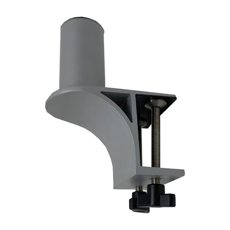 TACO Marine ShadeFin Mini Clamp Mount, Up to 2.25 in, 6061 Aluminum, Type 304 SS Rods, Misty Silver — Quality Boat Parts