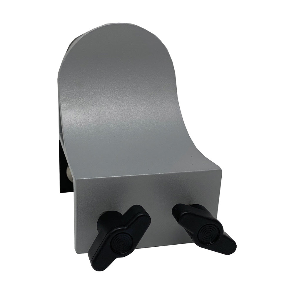 TACO Marine ShadeFin Mini Clamp Mount, Up to 2.25 in, 6061 Aluminum, Type 304 SS Rods, Misty Silver — Quality Boat Parts