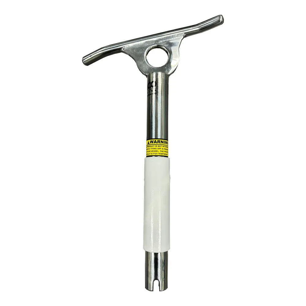 TACO Marine Multi-Purpose Portable Cleat, 15 Degree, Type-304 Stainless Steel, Standard Rod Holder Fit — Quality Boat Parts