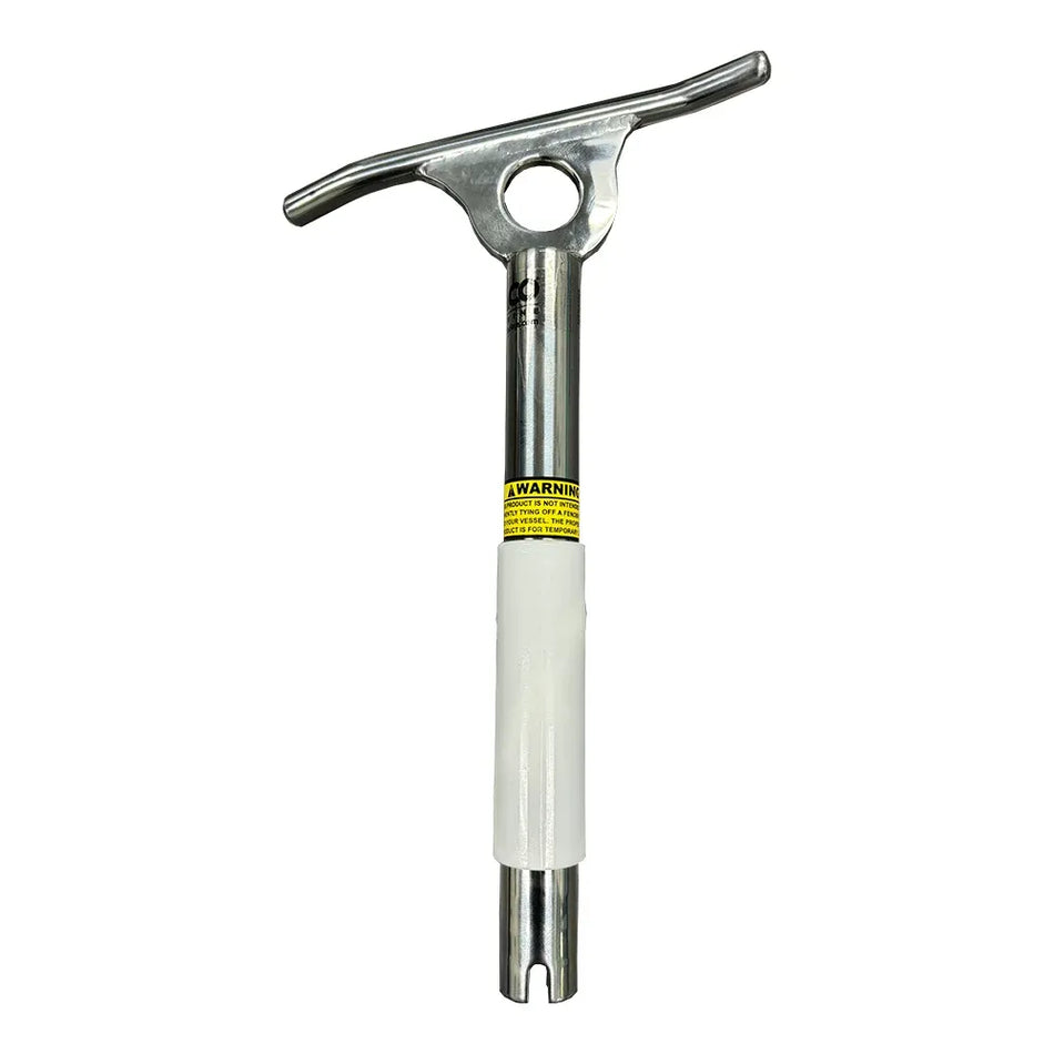 TACO Marine Multi-Purpose Portable Cleat, 15 Degree, Type-304 Stainless Steel, Standard Rod Holder Fit — Quality Boat Parts