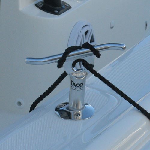 TACO Marine Multi-Purpose Portable Cleat, 15 Degree, Type-304 Stainless Steel, Standard Rod Holder Fit — Quality Boat Parts