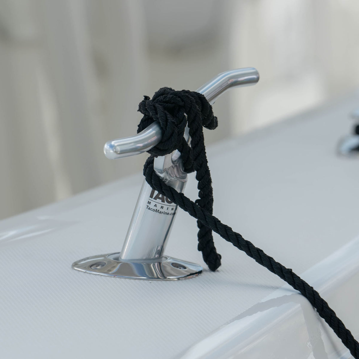 TACO Marine Multi-Purpose Portable Cleat, 15 Degree, Type-304 Stainless Steel, Standard Rod Holder Fit — Quality Boat Parts
