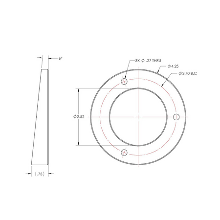 TACO Marine Wedge Plate, For GS-800 & GS-900, Plastic — Quality Boat Parts