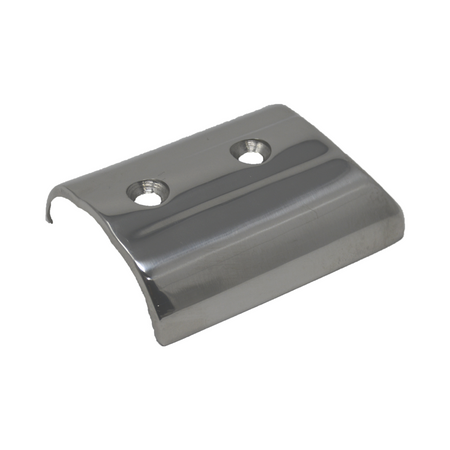 TACO Marine Medium SuproFlex Rub Rail End Cap, For V11-9990, 316L Stainless Steel, Mirror Polish — Quality Boat Parts