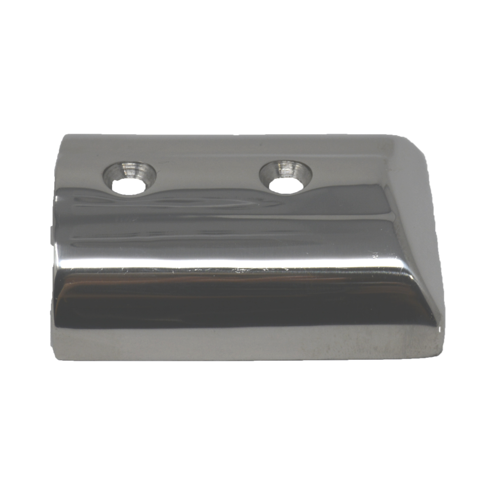 TACO Marine Medium SuproFlex Rub Rail End Cap, For V11-9990, 316L Stainless Steel, Mirror Polish — Quality Boat Parts
