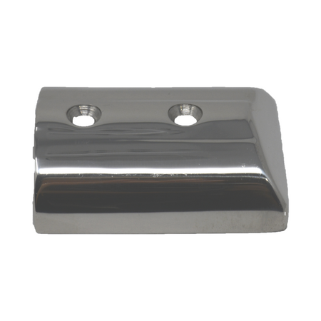 TACO Marine Medium SuproFlex Rub Rail End Cap, For V11-9990, 316L Stainless Steel, Mirror Polish — Quality Boat Parts