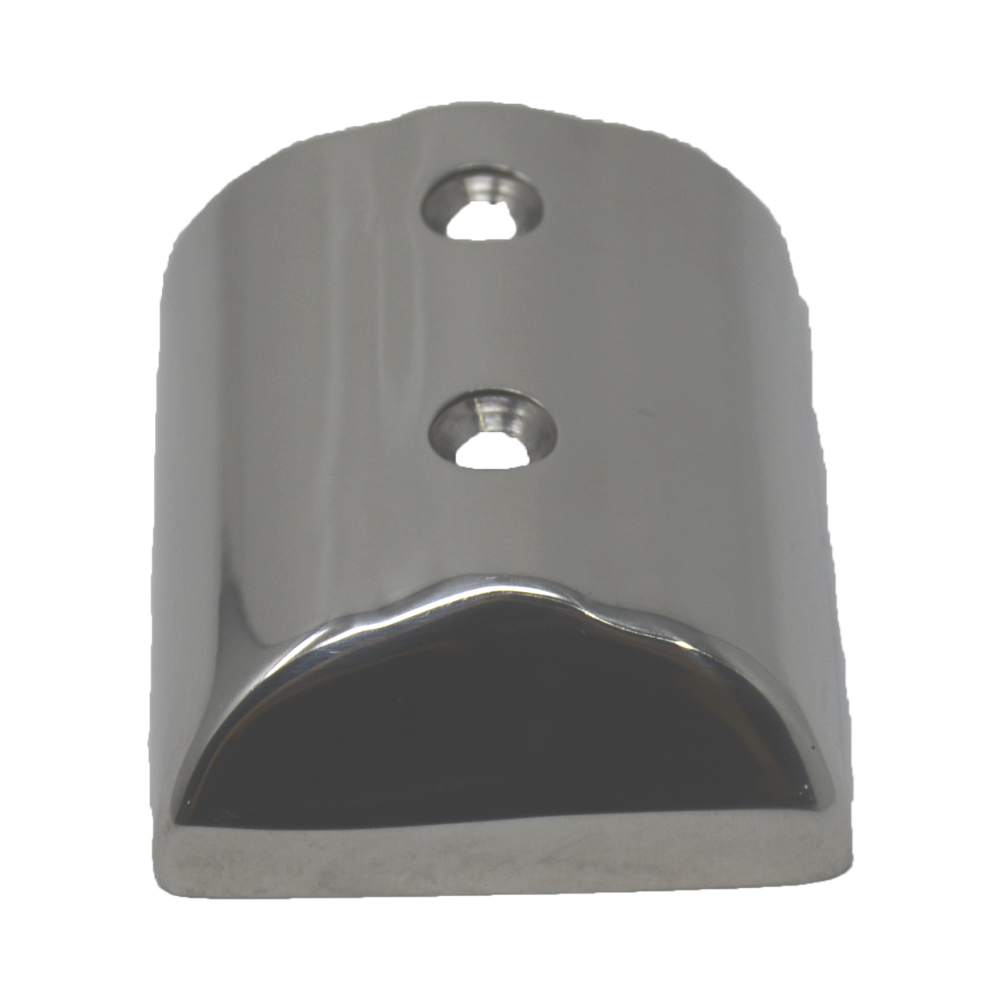 TACO Marine Medium SuproFlex Rub Rail End Cap, For V11-9990, 316L Stainless Steel, Mirror Polish — Quality Boat Parts