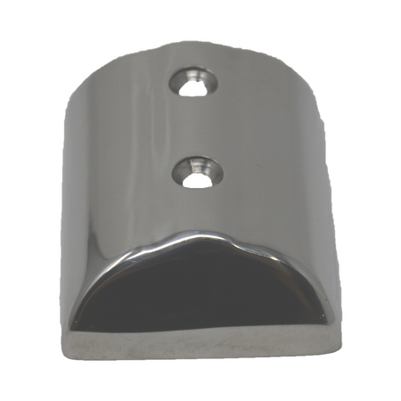 TACO Marine Medium SuproFlex Rub Rail End Cap, For V11-9990, 316L Stainless Steel, Mirror Polish — Quality Boat Parts