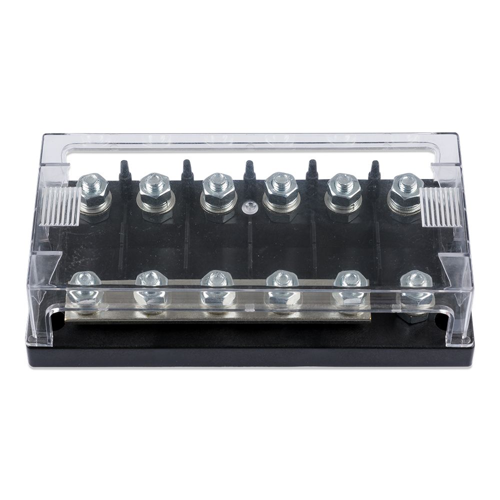 Victron Energy 6-Way MEGA Fuse Holder, Busbar, 250A, 70V DC — Quality Boat Parts