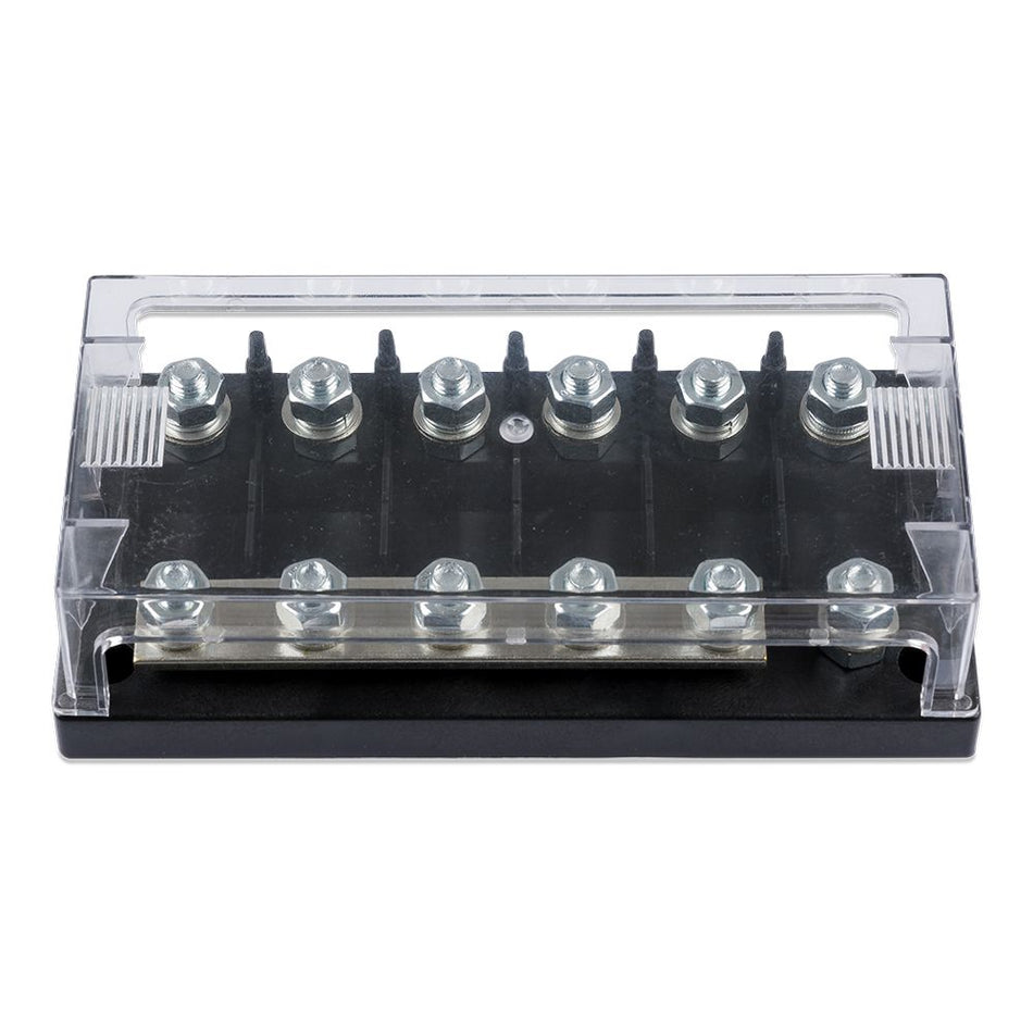 Victron Energy 6-Way MEGA Fuse Holder, Busbar, 250A, 70V DC — Quality Boat Parts