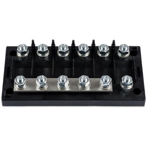 Victron Energy 6-Way MEGA Fuse Holder, Busbar, 250A, 70V DC — Quality Boat Parts