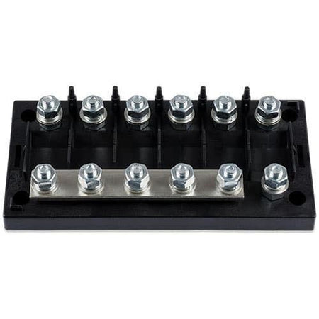 Victron Energy 6-Way MEGA Fuse Holder, Busbar, 250A, 70V DC — Quality Boat Parts