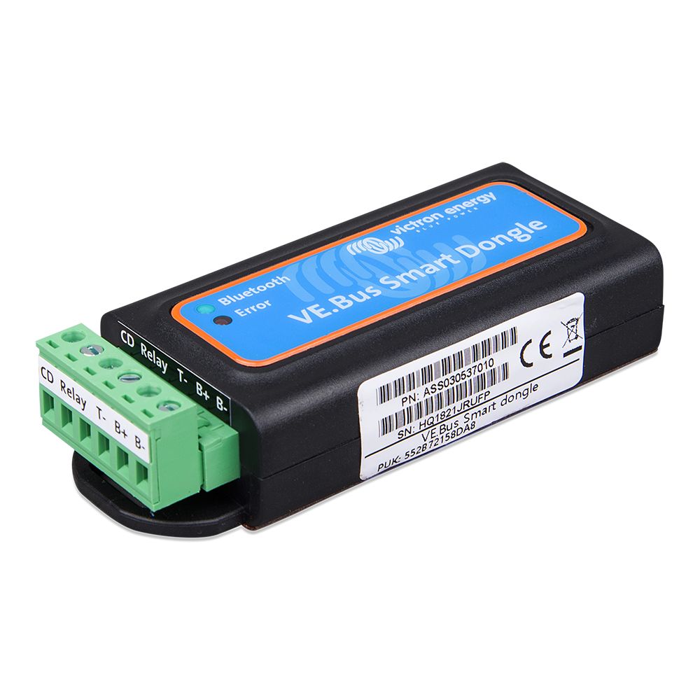 Victron Energy VE.Bus Smart Dongle, For VE.Bus Inverters and Inverter/Chargers, Bluetooth, Voltage/Temperature Sensing — Quality Boat Parts