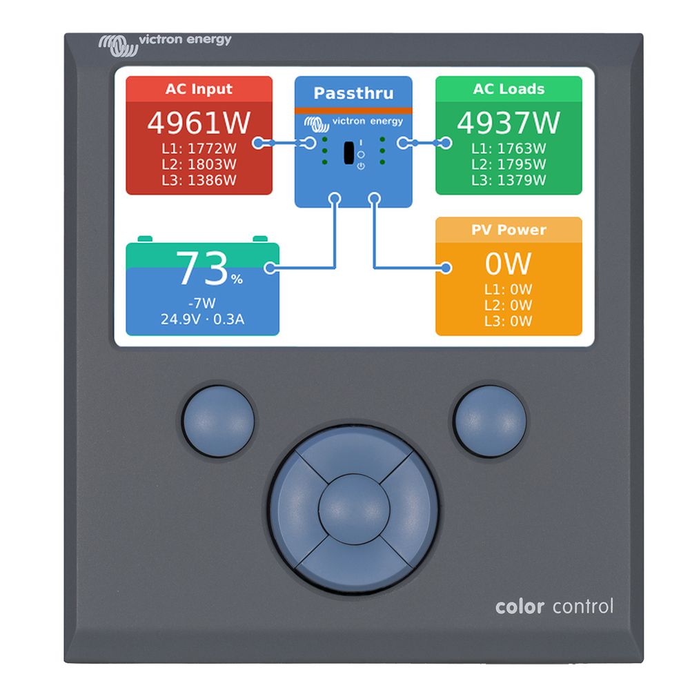 Victron Energy Color Control GX Monitor, 8-70V DC, Button Control — Quality Boat Parts
