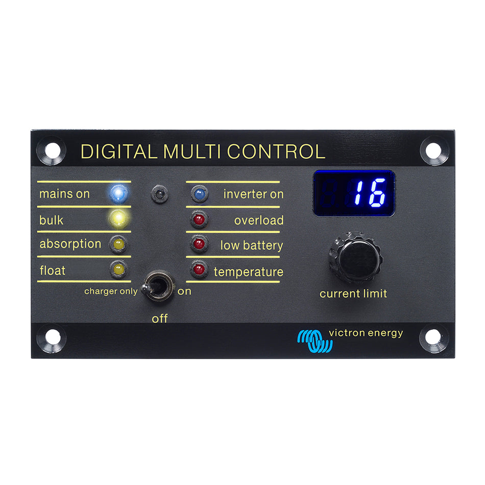Victron Energy Digital Multi Control 200/200A Control Panel, For Multi/Quattro, 2 AC Sources — Quality Boat Parts