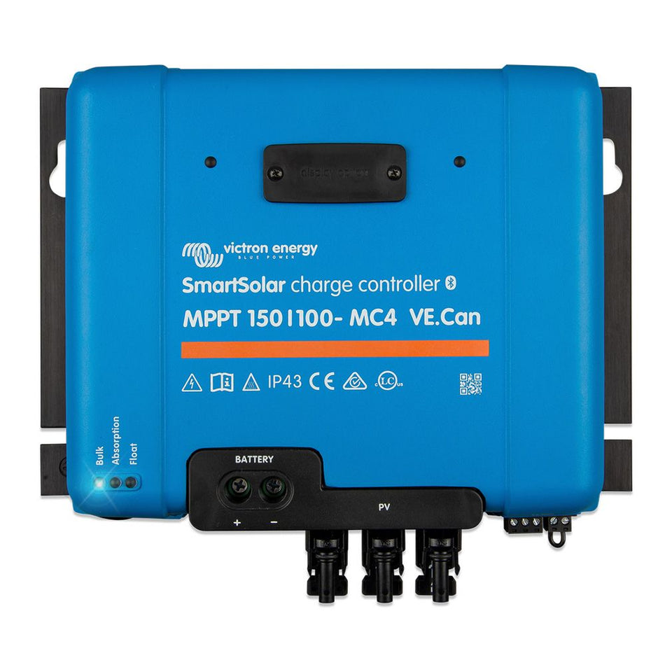 Victron Energy SmartSolar MPPT 150/100-MC4 VE.Can Solar Charge Controller, 12/24/36/48V, 100A, Bluetooth — Quality Boat Parts