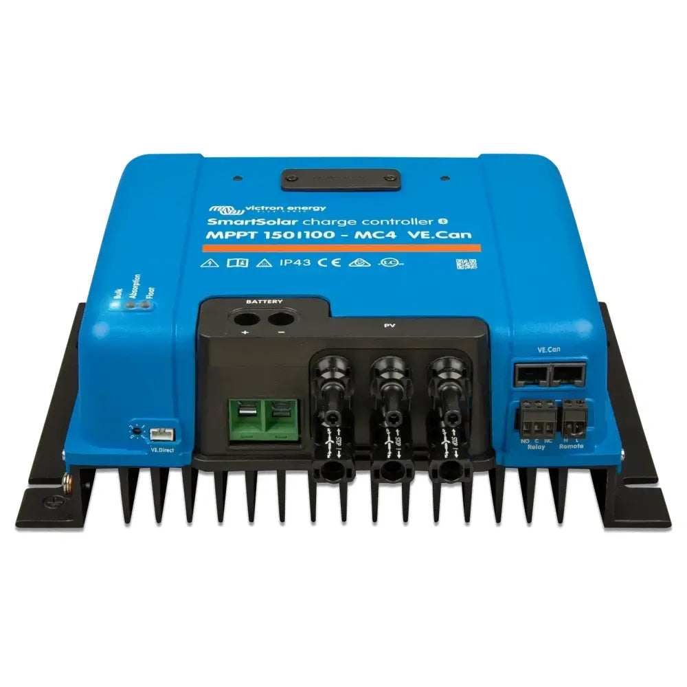 Victron Energy SmartSolar MPPT 150/100-MC4 VE.Can Solar Charge Controller, 12/24/36/48V, 100A, Bluetooth — Quality Boat Parts