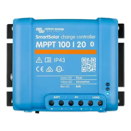 Victron Energy SmartSolar MPPT 100/20 Charge Controller, 100V, 20A, 12/24/48V, Bluetooth — Quality Boat Parts