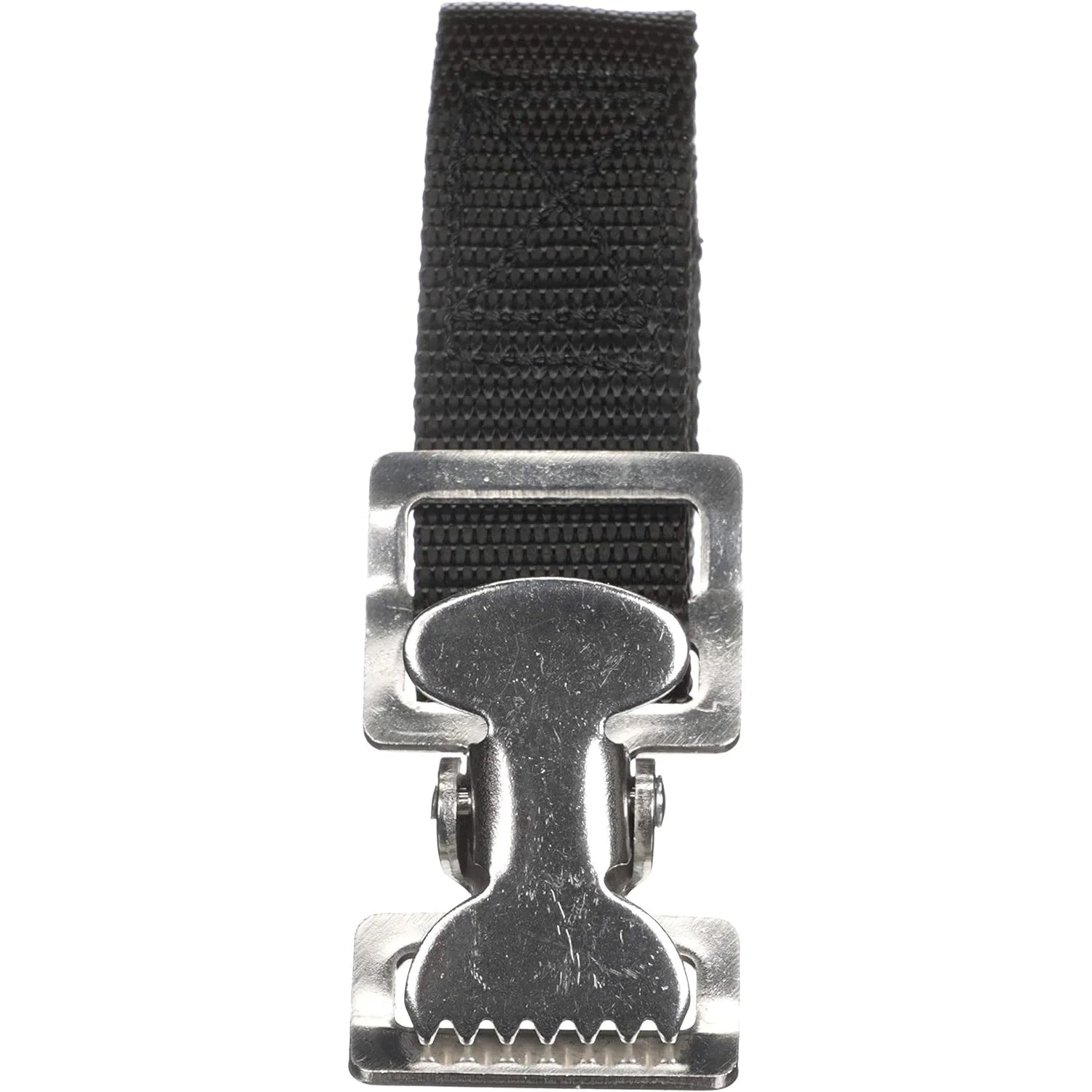 Attwood Marine Fuel Tank Strap Set, 1 in White Nylon Strap, Quick-Release Buckle, Footman Loops — Quality Boat Parts
