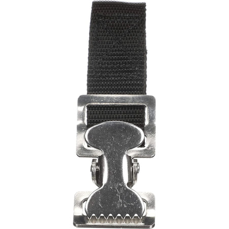 Attwood Marine Fuel Tank Strap Set, 1 in White Nylon Strap, Quick-Release Buckle, Footman Loops — Quality Boat Parts