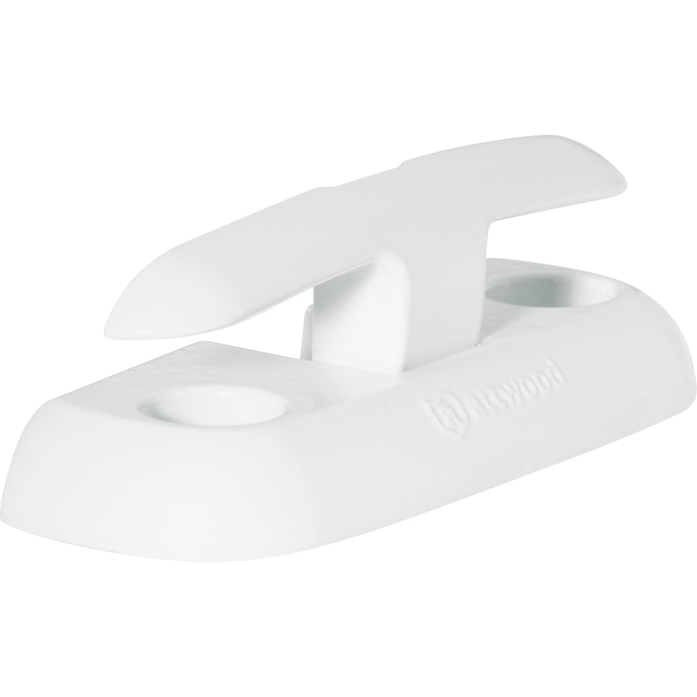 Attwood Marine Fold-Down Dock Cleat, Aluminum, White Finish — Quality Boat Parts