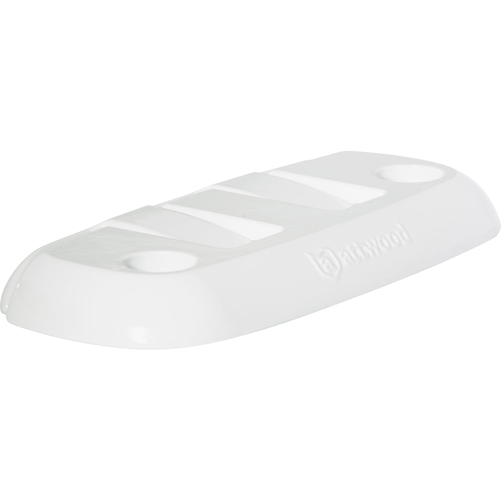 Attwood Marine Fold-Down Dock Cleat, Aluminum, White Finish — Quality Boat Parts